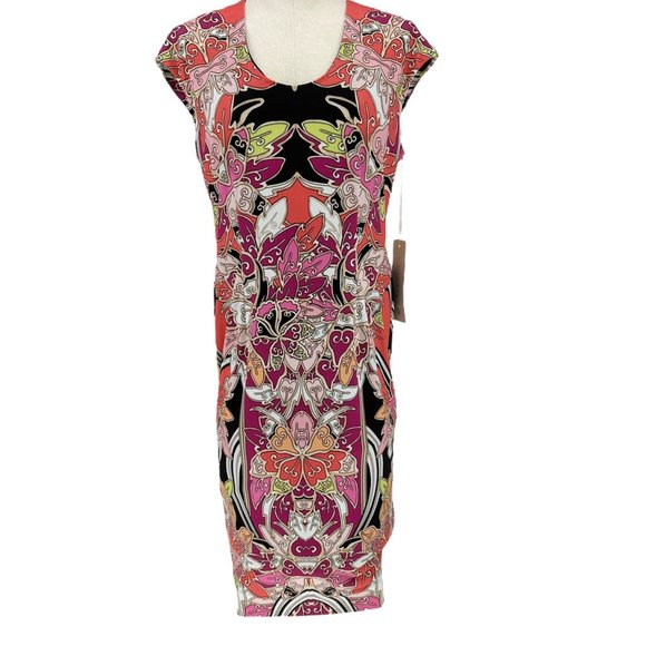 Etcetera Dress Womens 10 Abstract Multicolor Print Lined Sleeveless NWT - Picture 1 of 14